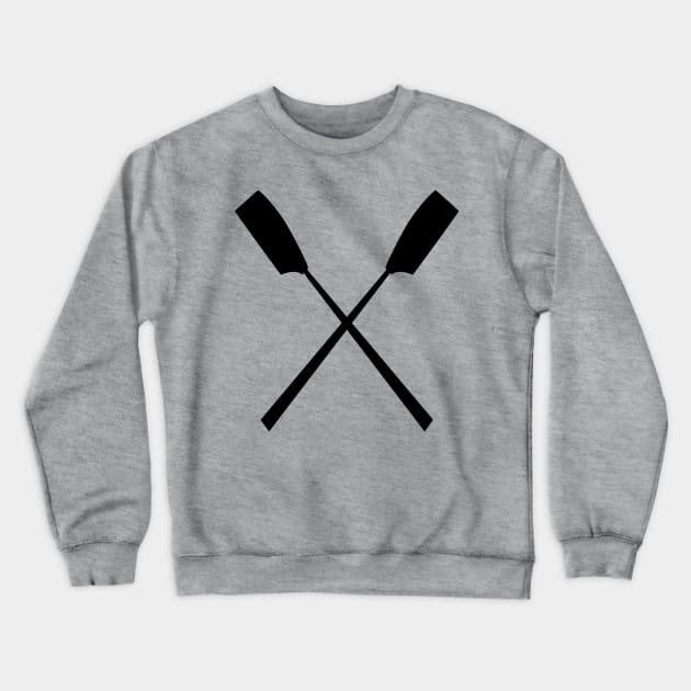 Crossed Oars Crewneck Sweatshirt by Teamtsunami6